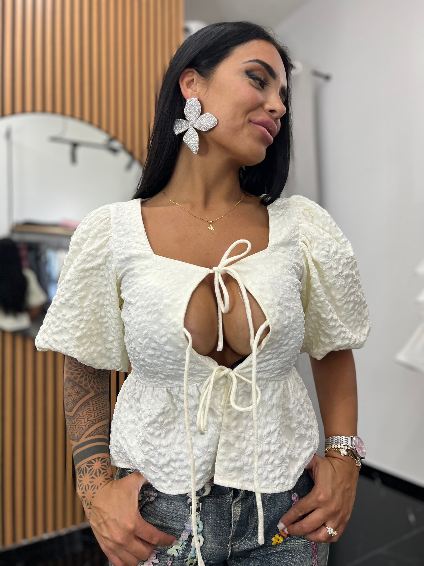 Camicetta con fiocchi