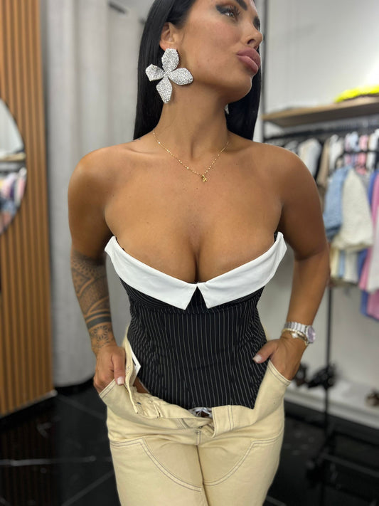 CORSETTO A RIGHE