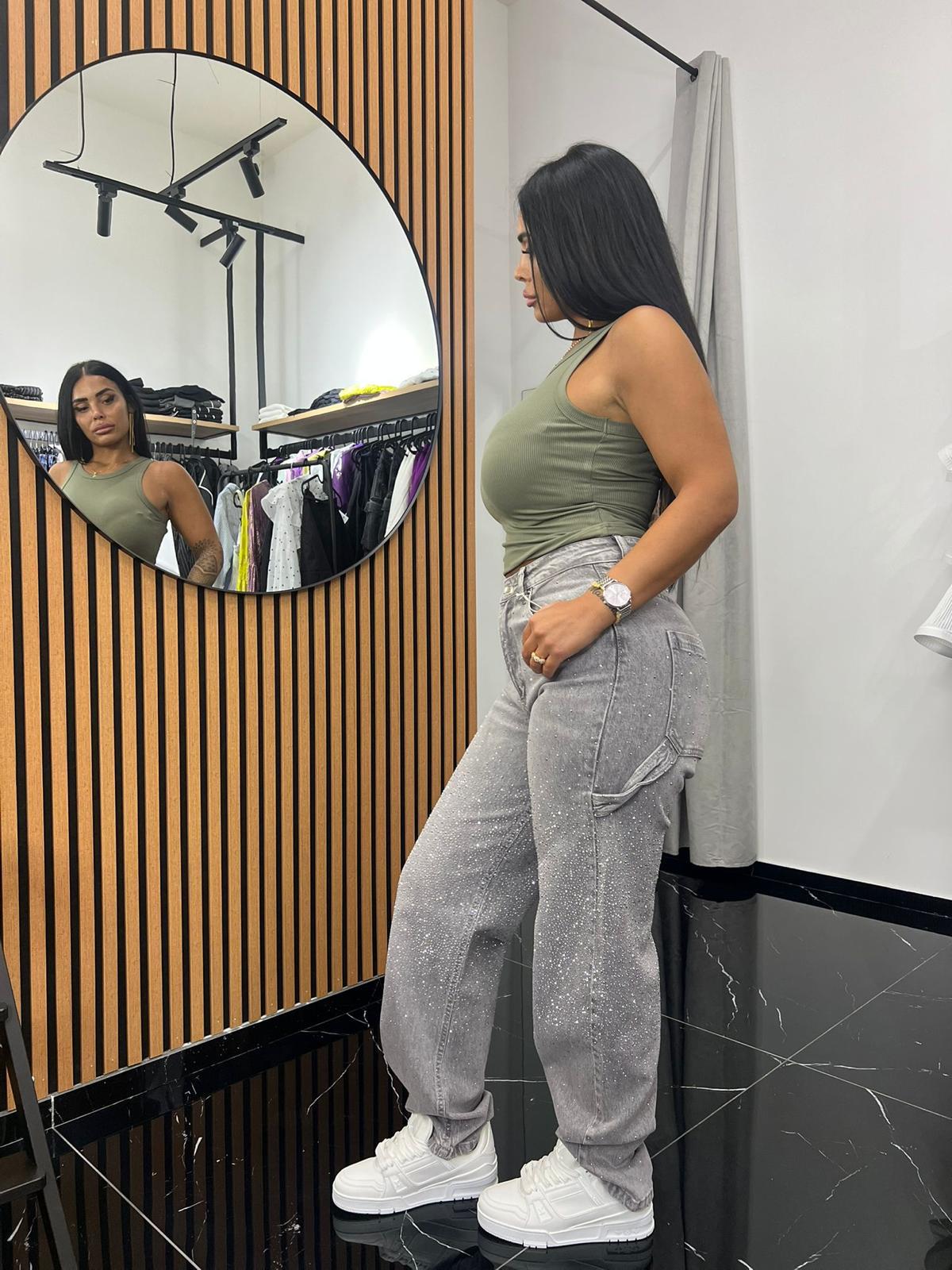 DENIM BALLOON SHINE