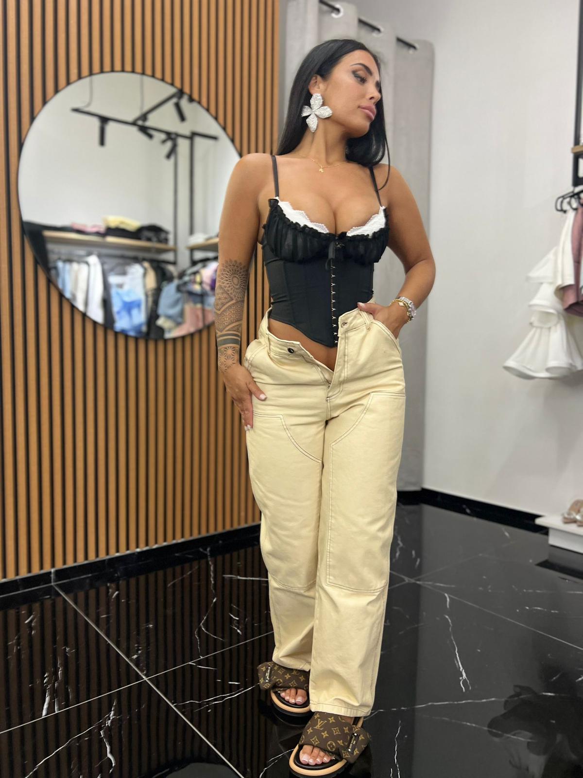 JEANS SENAPE