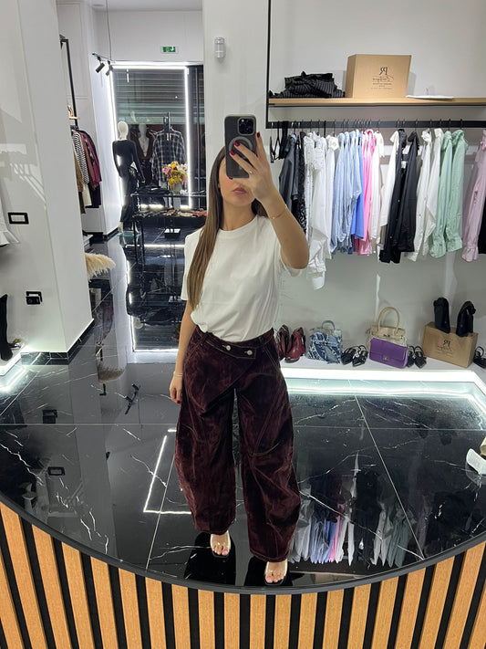 JEANS BALLON BORDEAUX